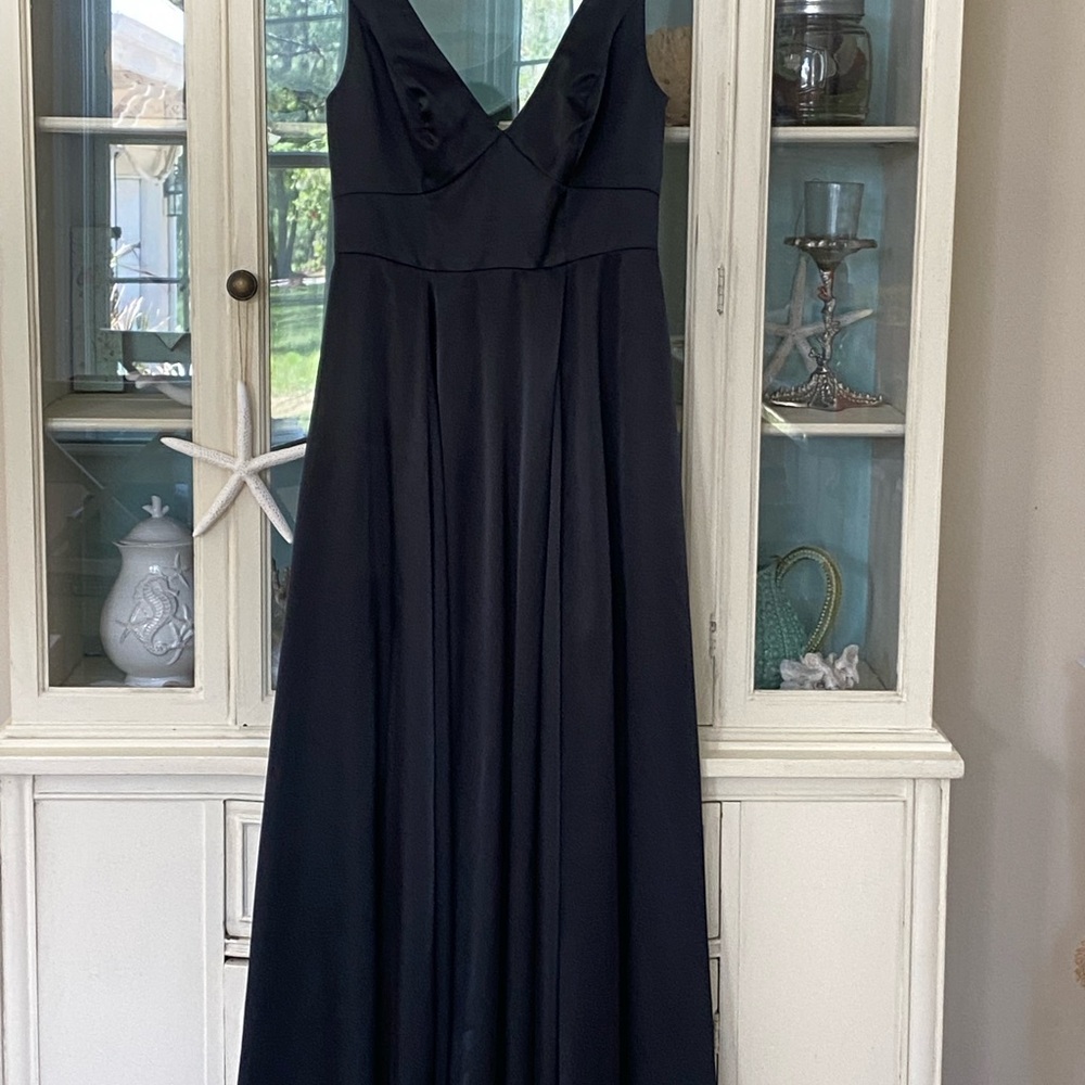 Black V-Neck Maxi Gown